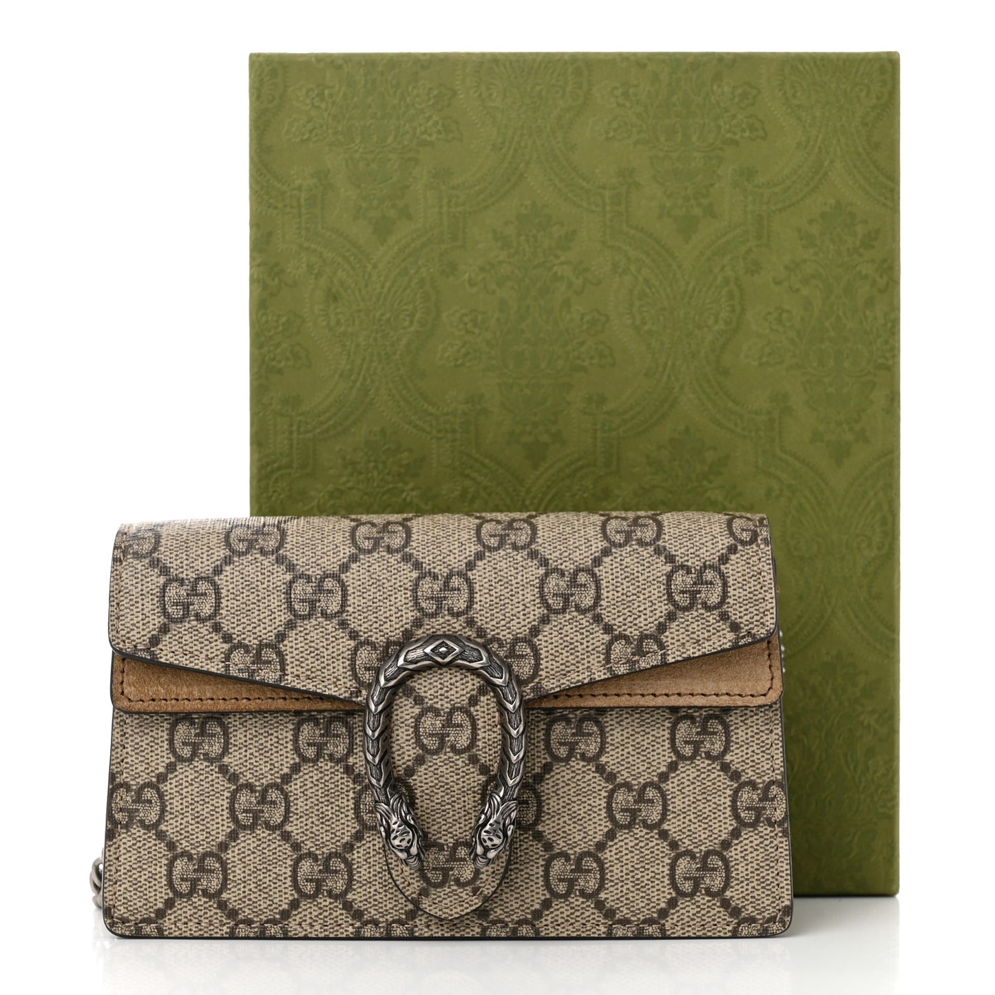 GG Supreme Monogram Super Mini Dionysus Shoulder Bag Taupe