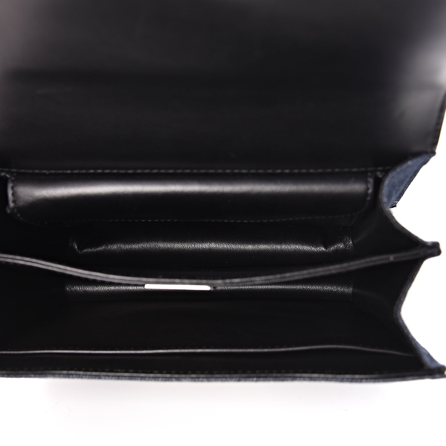 Prada Denim City Calf Cahier Bag Blue Black 5 of 9