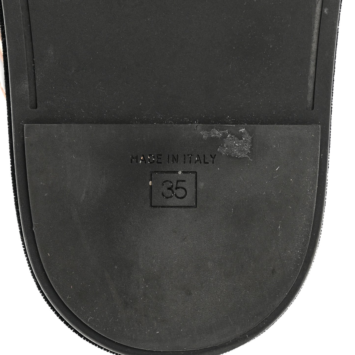Calfskin FF Embossed Pearland Slide Sandals 35 Tobacco Moro