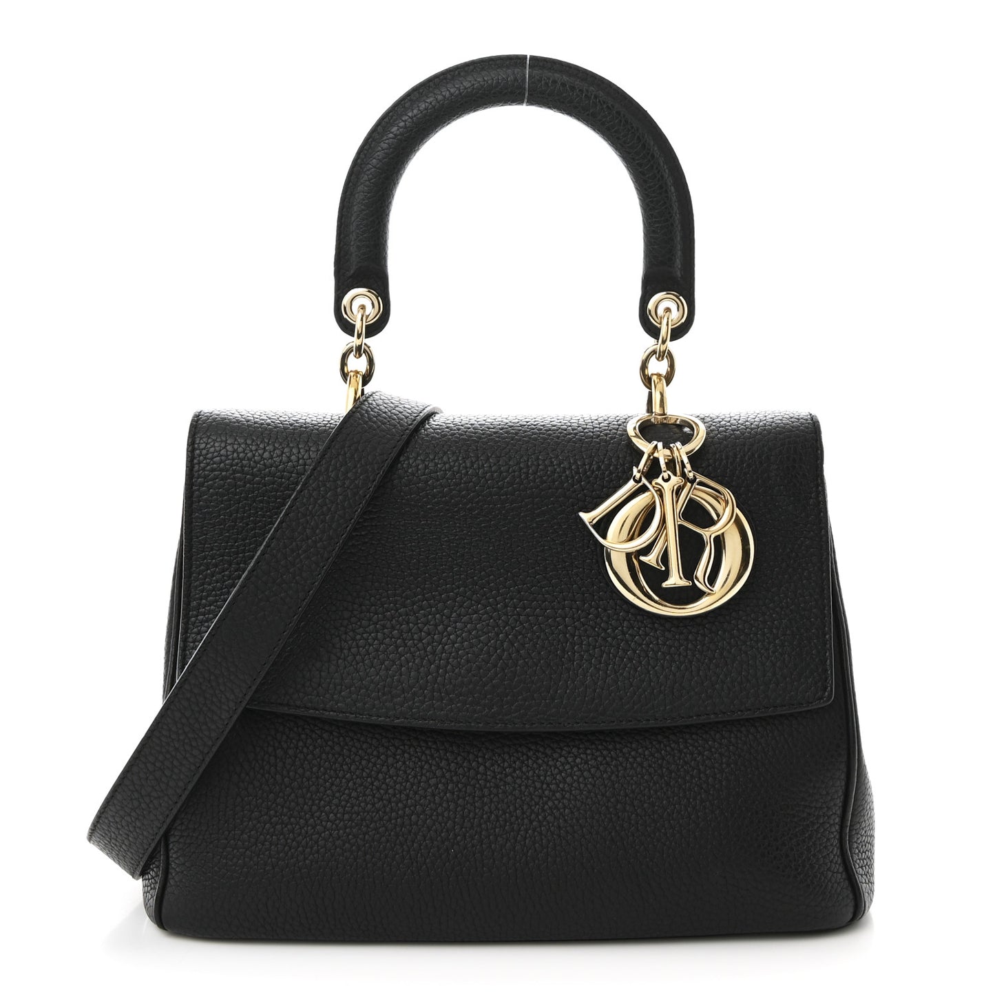 Bullcalf Small Be Dior Flap Black Fraise