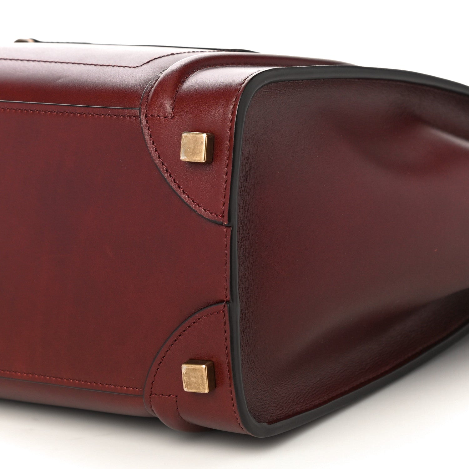 Celine Smooth Calfskin Micro Luggage Burgundy 11 of 11