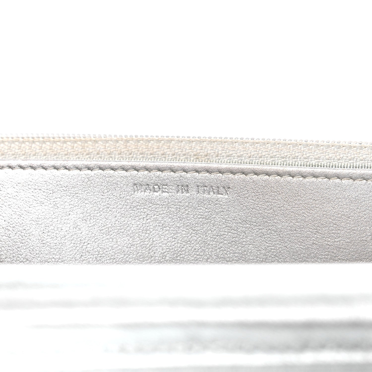 Chanel Metallic Lambskin Quilted Wallet On Chain WOC Silver 7 of 19