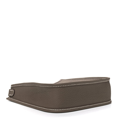 Hermes Taurillon Clemence Amazone Evelyne TPM Etoupe Bleu Indigo 3 of 4