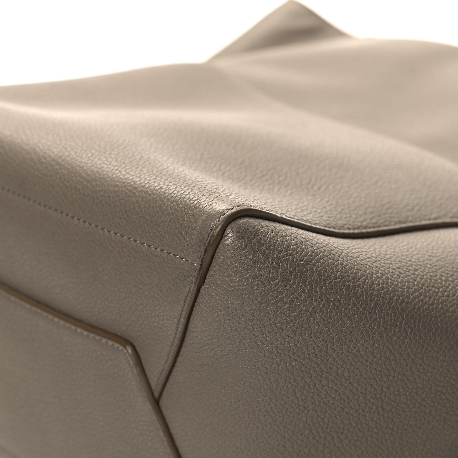 Celine Soft Grained Calfskin Sangle Bucket Bag Taupe 9 of 12