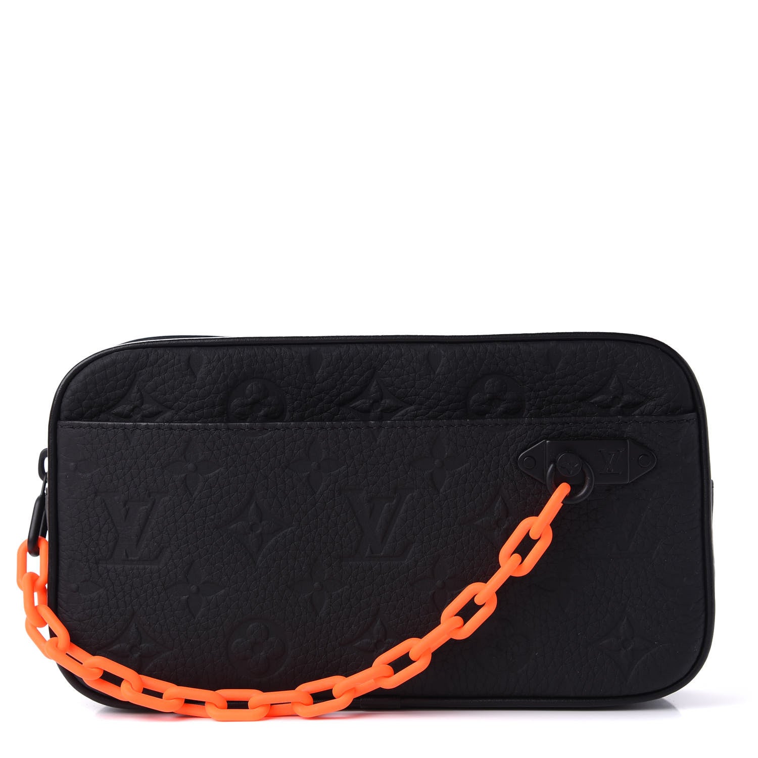 Louis Vuitton Taurillon Monogram Uniformes Solar Ray Soft Pochette Volga Belt Bag Black 1 of 9