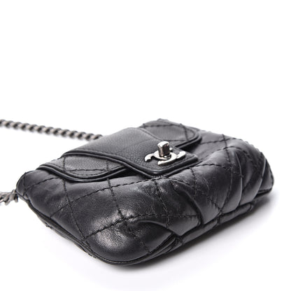 Chanel Caviar Aged Calfskin Mini Bubble Graphic Messenger Bag Black 3 of 10