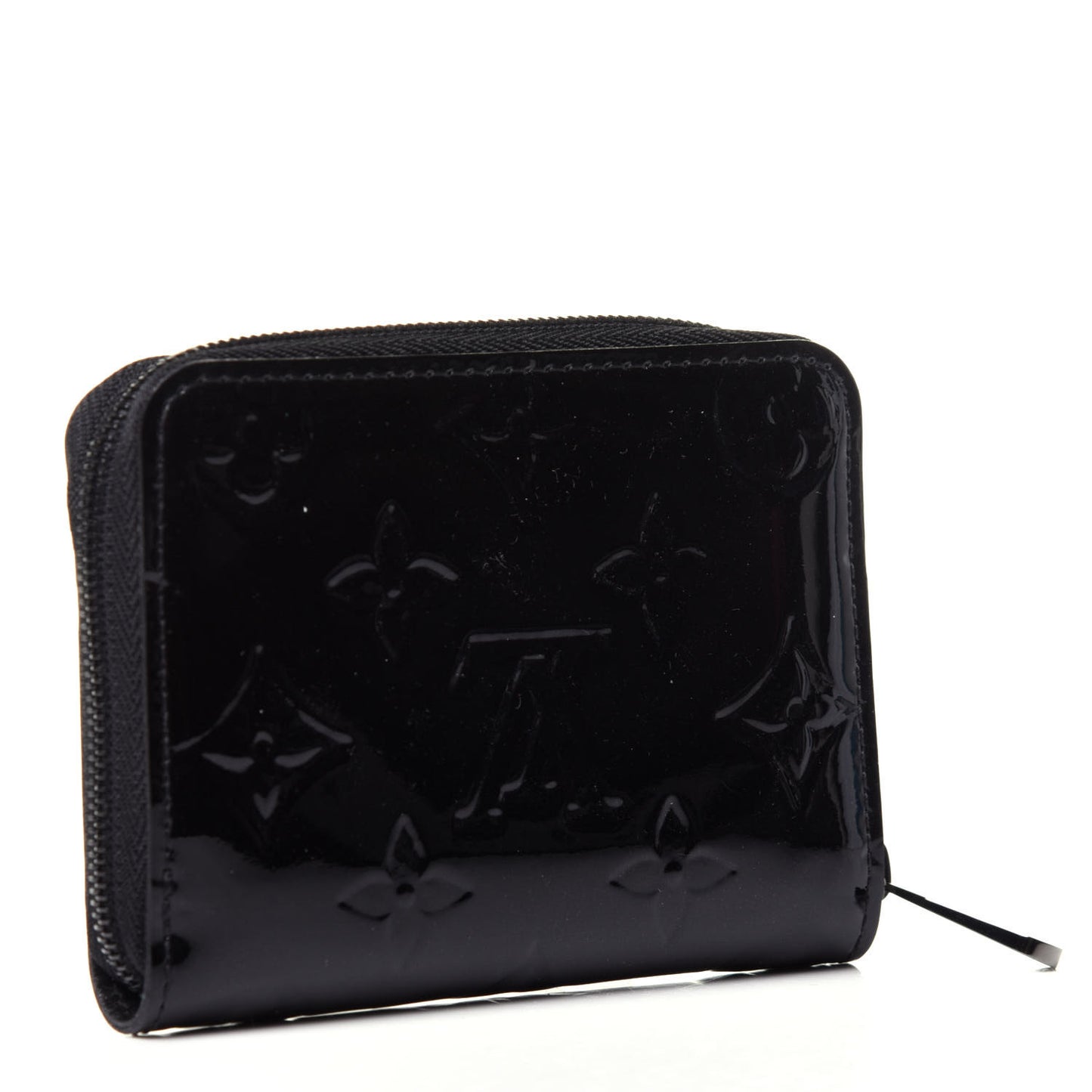 Vernis Zippy Coin Purse Wallet Noir Magnetique