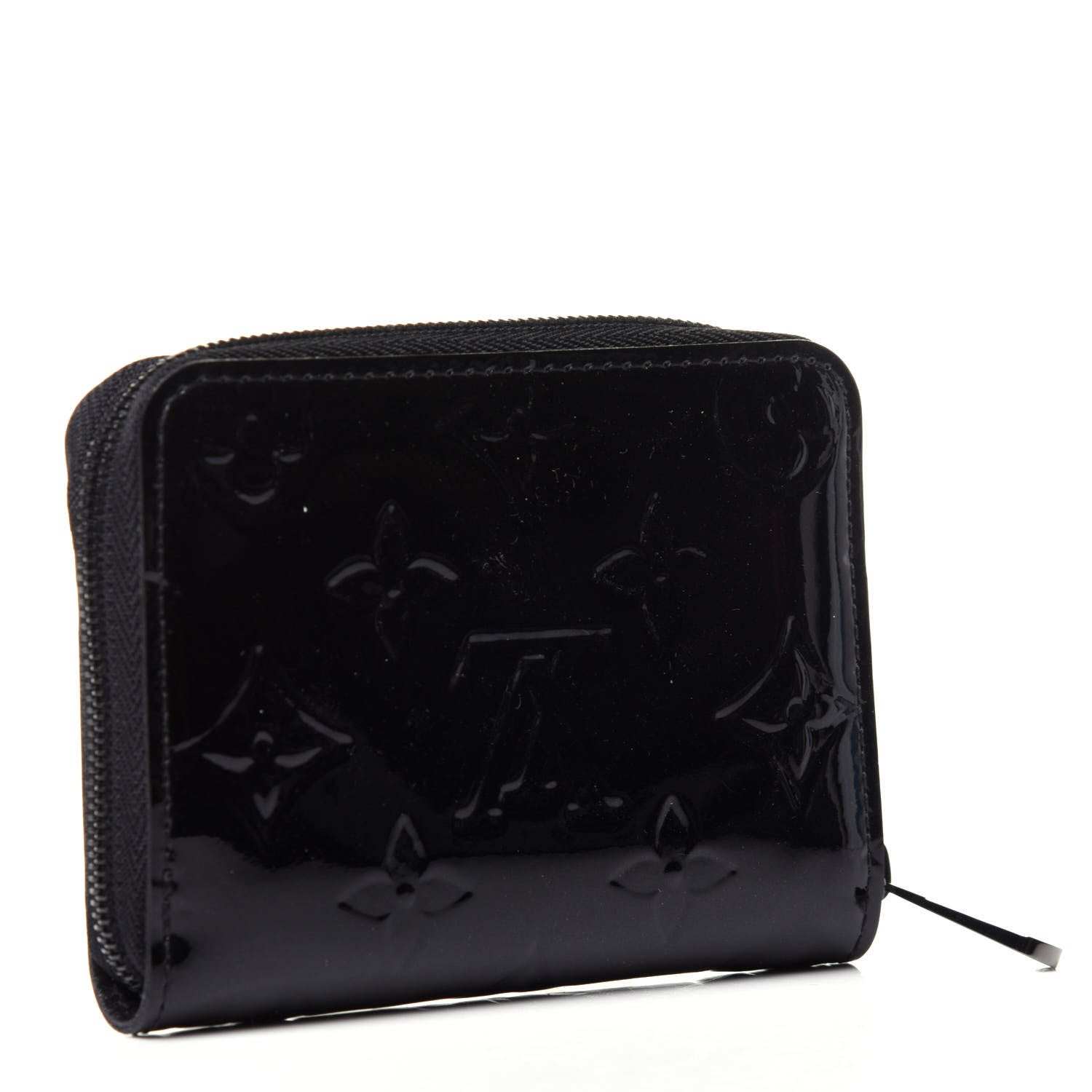 Louis Vuitton Vernis Zippy Coin Purse Wallet Noir Magnetique 3 of 10
