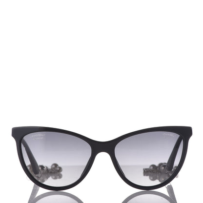 Chanel Acetate Polarized Fantasy Pearl Cat Eye Sunglasses 5341-H-A Black 3 of 9