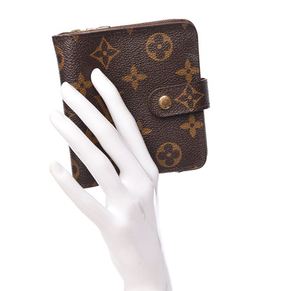 Louis Vuitton Monogram Compact Zippe Zipped Wallet 2 of 9