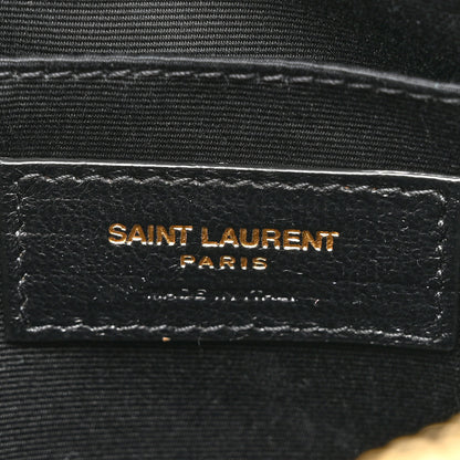 Saint Laurent Calfskin Matelasse Monogram Lou Camera Bag Dark Latte 6 of 12
