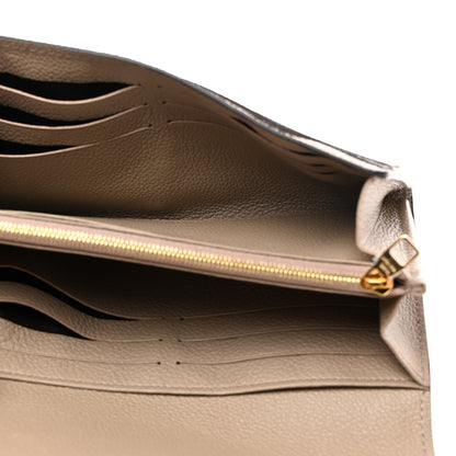 Louis Vuitton Empreinte Monogram Giant Sarah Wallet Tourterelle Creme 5 of 6