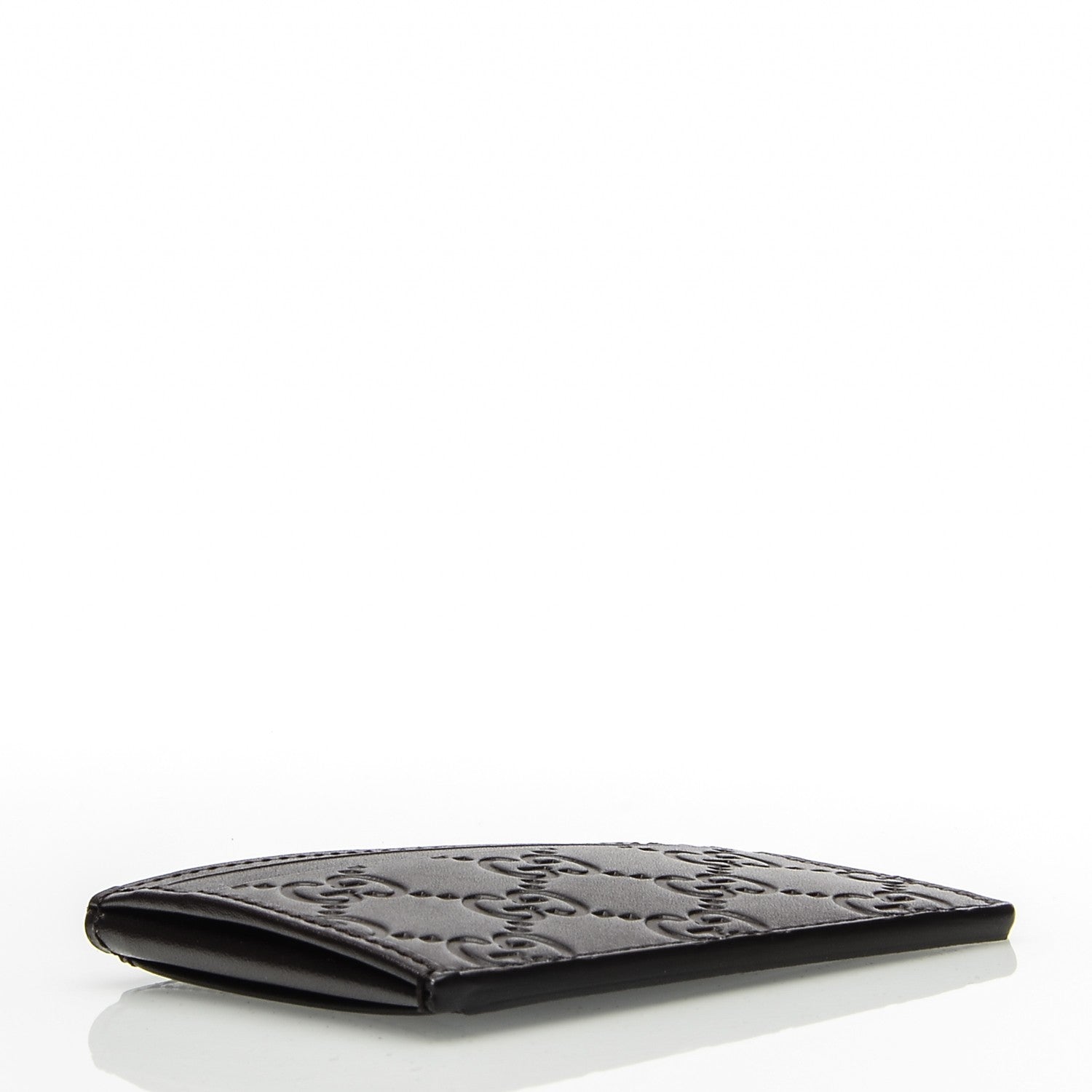 Gucci Guccissima Card Holder Dark Brown 4 of 6