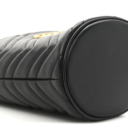 Gucci Calfskin Matelasse Mini GG Marmont 2.0 Bucket Bag Black 10 of 10