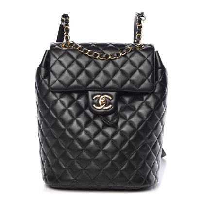 Chanel Lambskin Quilted Small Urban Spirit Backpack Black 1 of 11