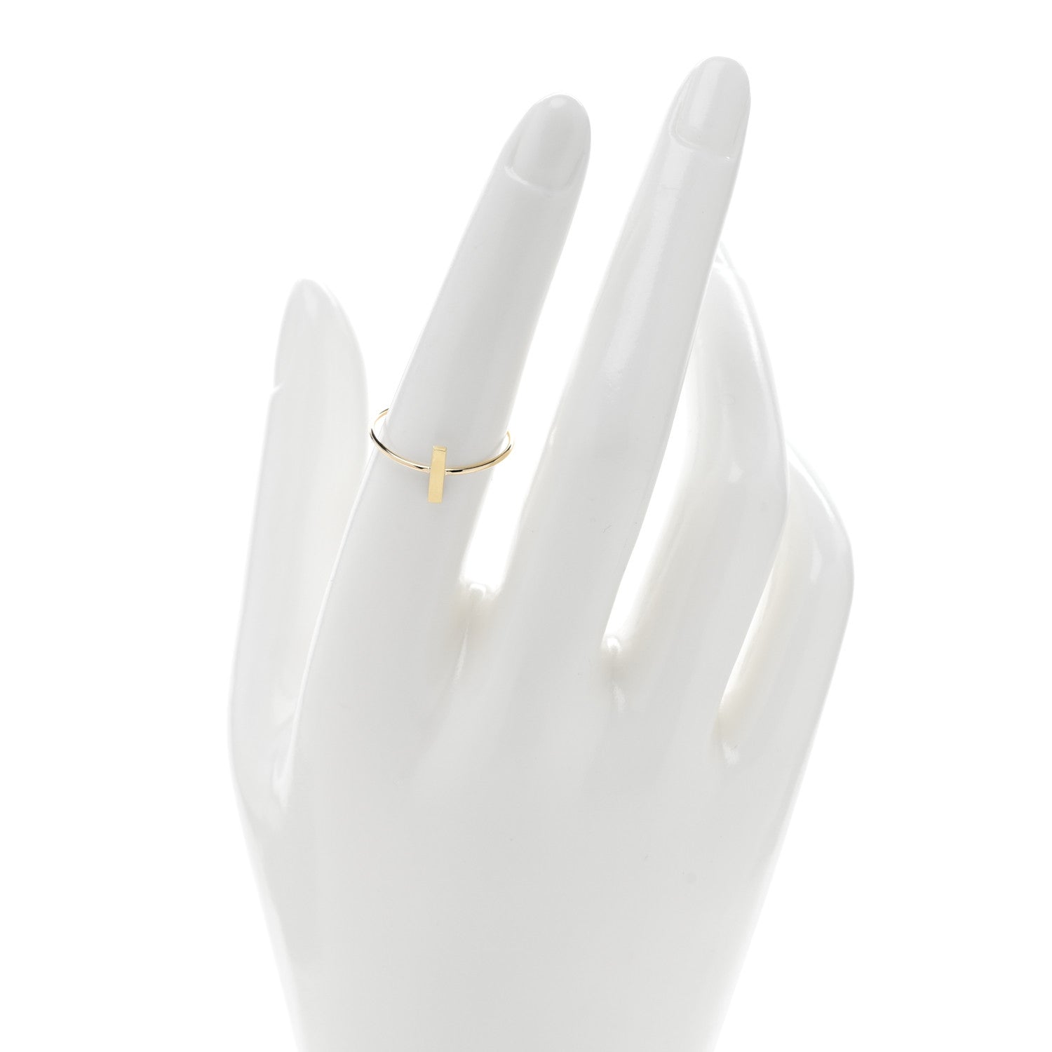 Jennifer Meyer 18K Yellow Gold Bar Ring 54 6.75 2 of 4