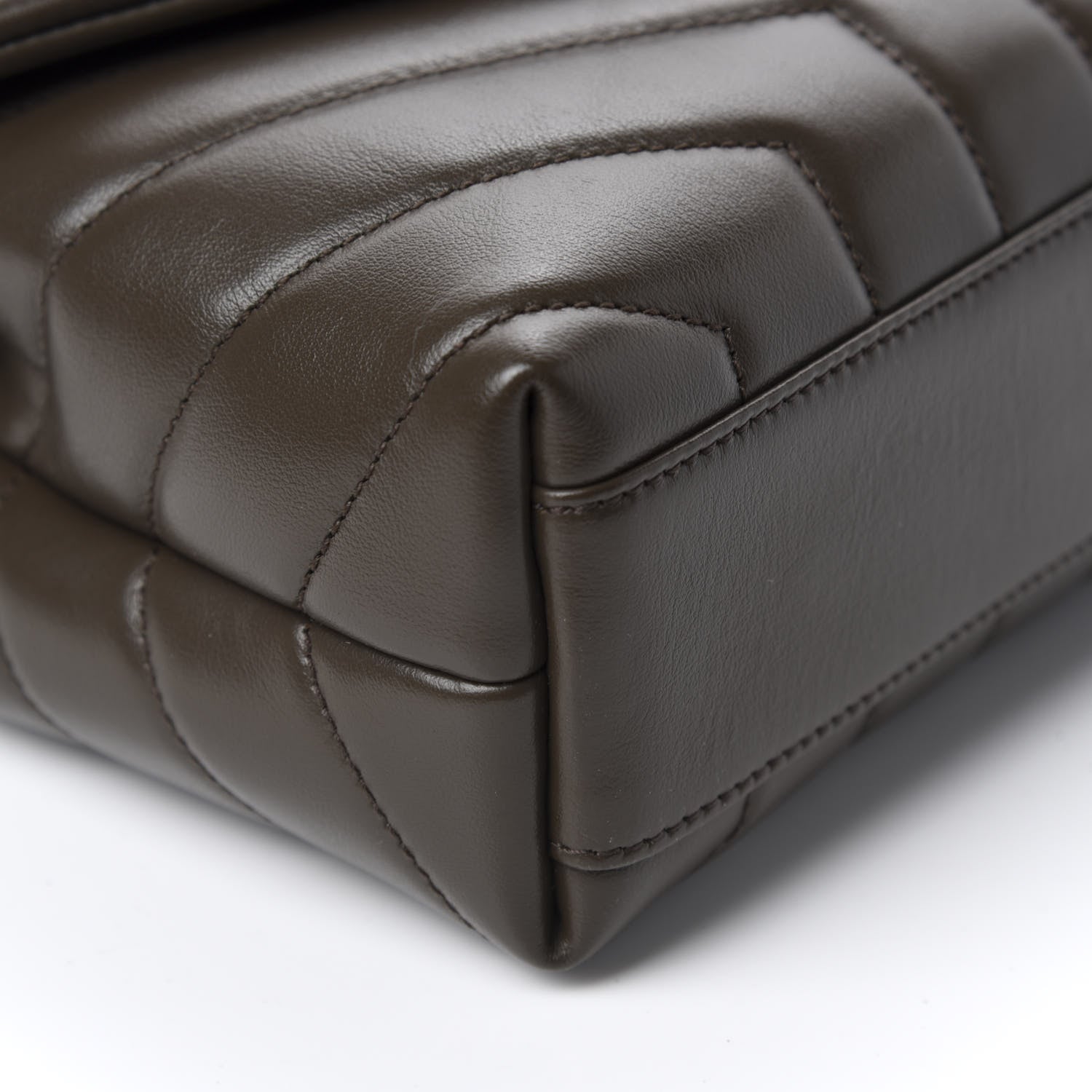 Saint Laurent Calfskin Y Quilted Monogram Toy Loulou Crossbody Bag Faggio 6 of 11
