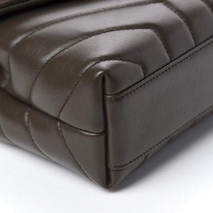 Saint Laurent Calfskin Y Quilted Monogram Toy Loulou Crossbody Bag Faggio 6 of 11