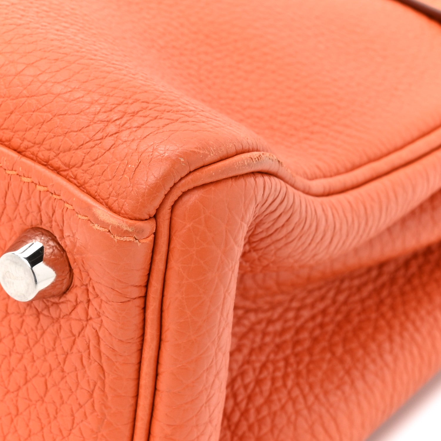 Hermes Togo Kelly Retourne 25 Orange 9 of 13