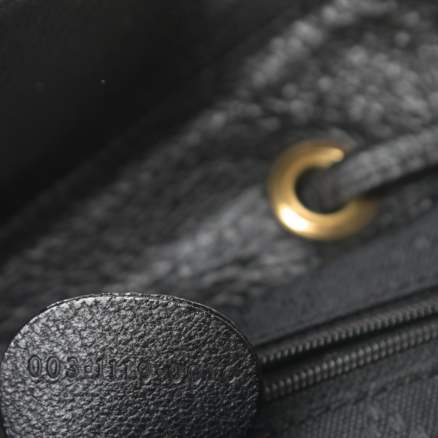 Gucci Suede Bamboo Backpack Black 7 of 10