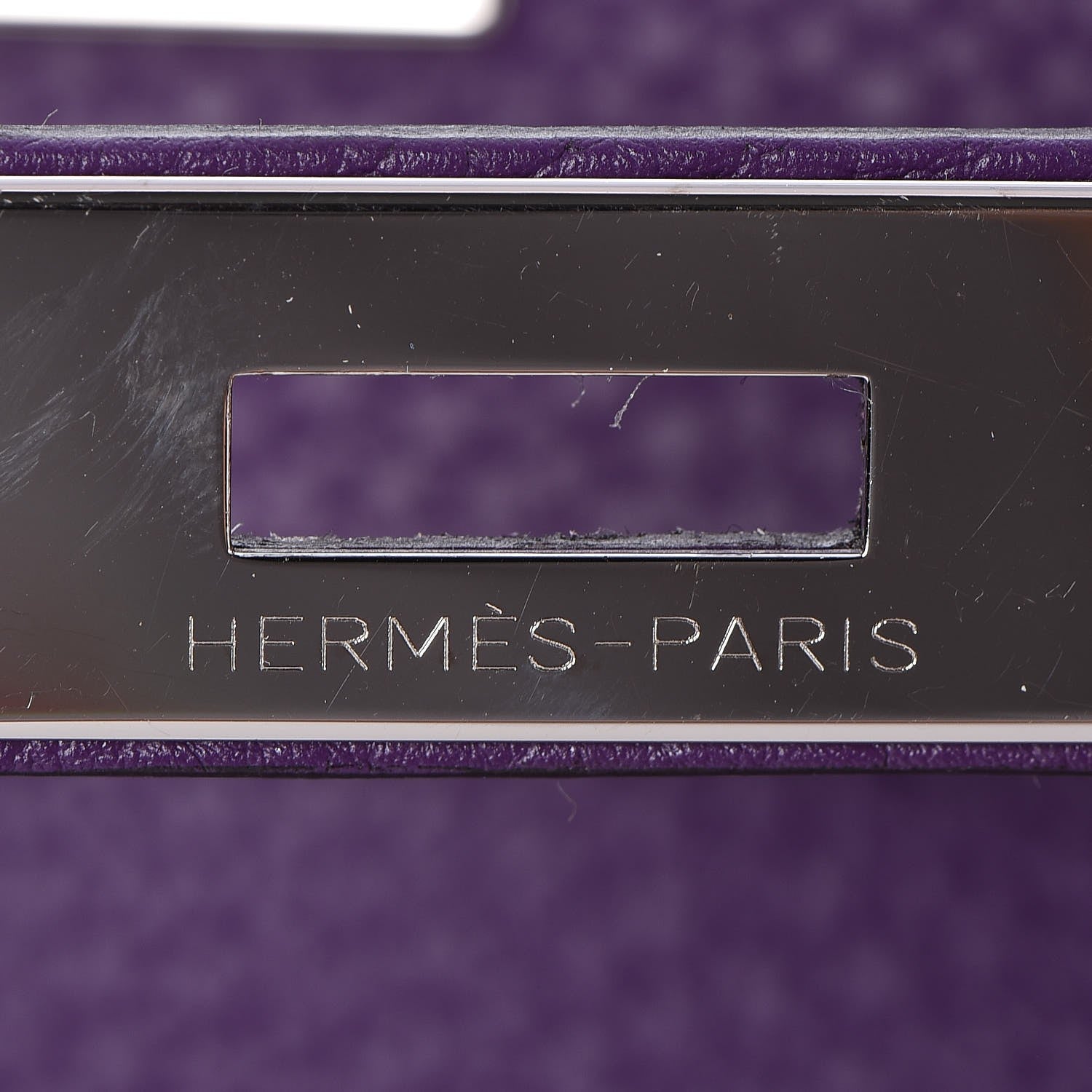 Hermes Taurillon Clemence Kelly Retourne 35 Ultraviolet 17 of 34