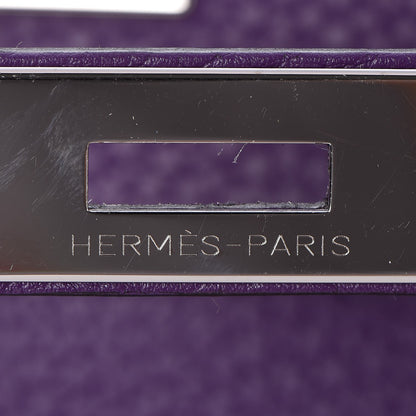 Hermes Taurillon Clemence Kelly Retourne 35 Ultraviolet 17 of 34