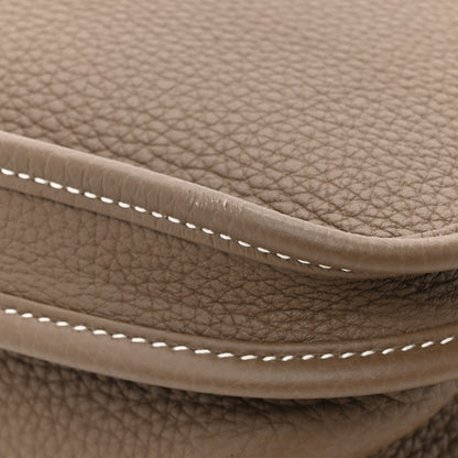 Hermes Taurillon Clemence Evelyne III PM Etoupe 11 of 12
