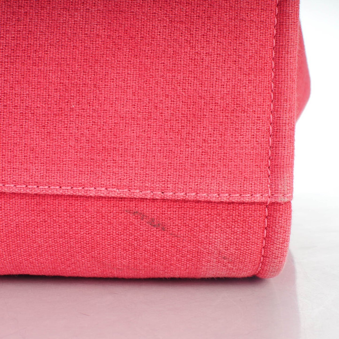 Canvas Large Deauville Tote Red