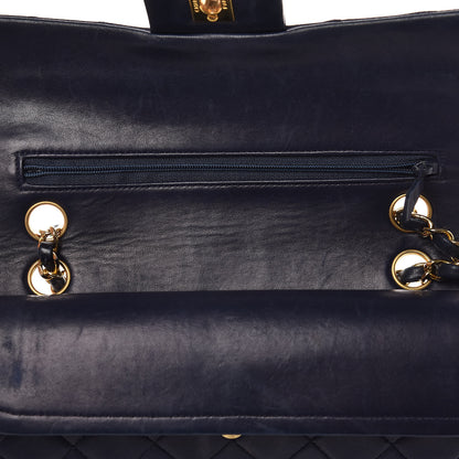 Chanel Lambskin Quilted Small Double Flap Navy 9 of 21