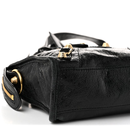 Balenciaga Agneau Giant 12 Gold Hardware Mini City Black 9 of 11