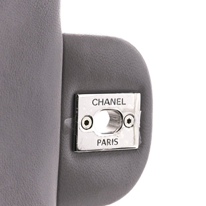 Chanel Lambskin Quilted Mini Rectangular Flap Grey 7 of 12