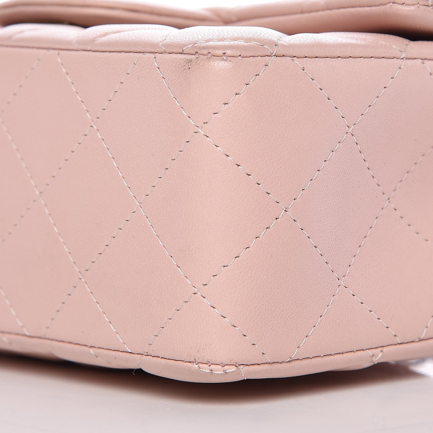 Chanel Lambskin Quilted Mini Rectangular Flap Pink 9 of 10