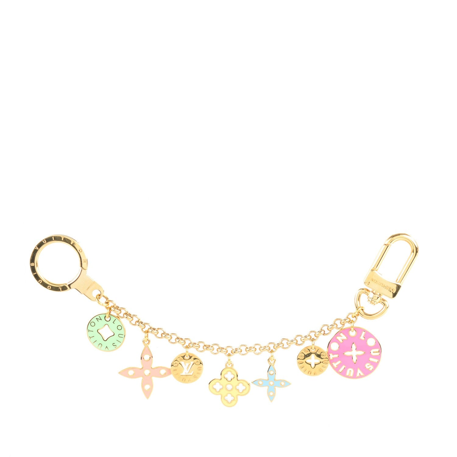 Louis Vuitton Enamel Looping Key Chain Bag Charm Multicolor 1 of 5