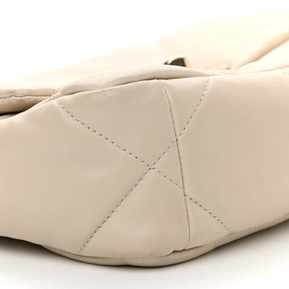 Chanel Lambskin Quilted Medium Chanel 19 Flap Light Beige 8 of 9