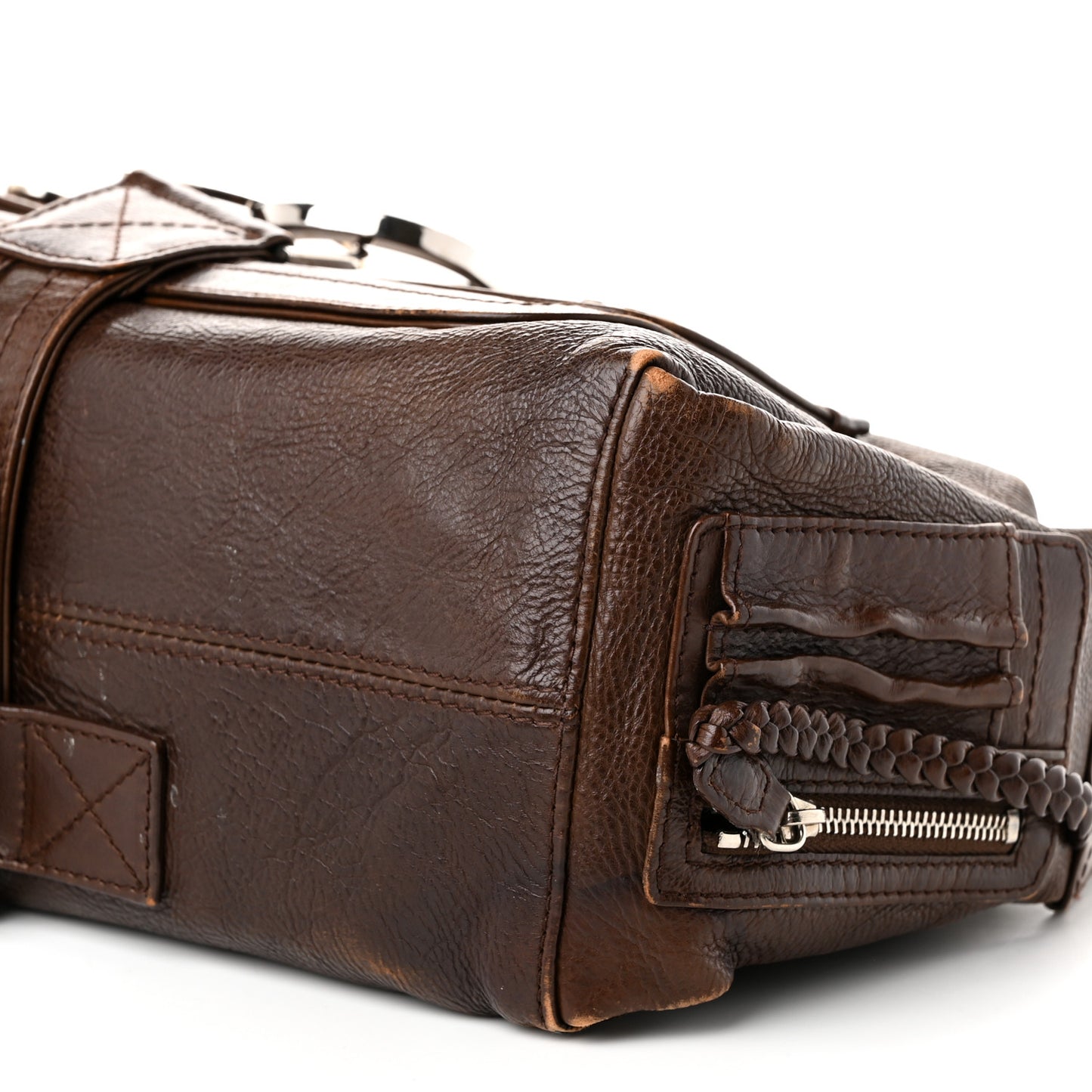 Calfskin Flight East West Bag Brown