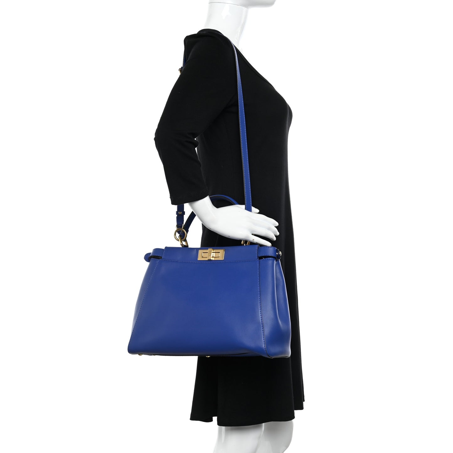 Vitello Morgan Fabric Jacquard Pequin Medium Peekaboo Iconic Satchel Blue Neon Tobacco