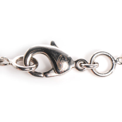Chanel Crystal CC Timeless Necklace Silver 4 of 5