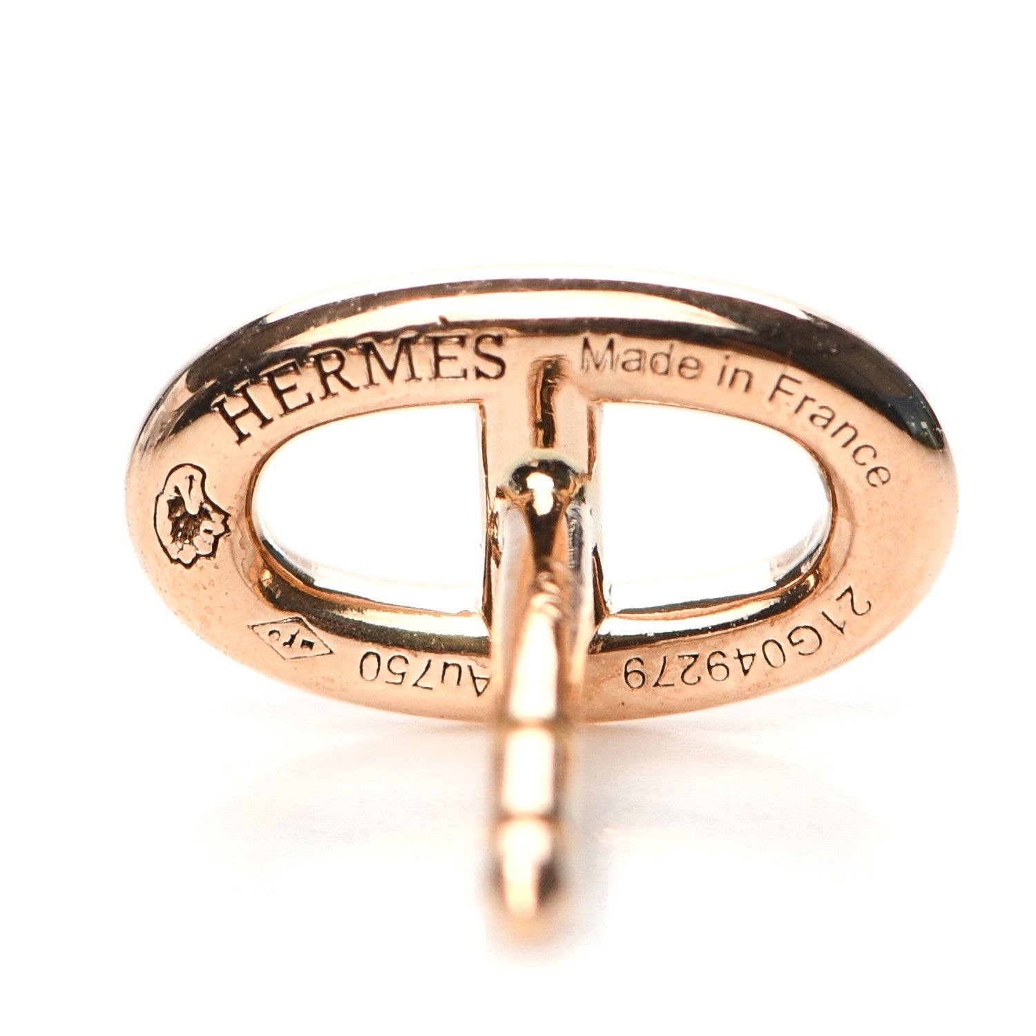 Hermes 18K Rose Gold TPM Farandole Stud Earrings 3 of 4