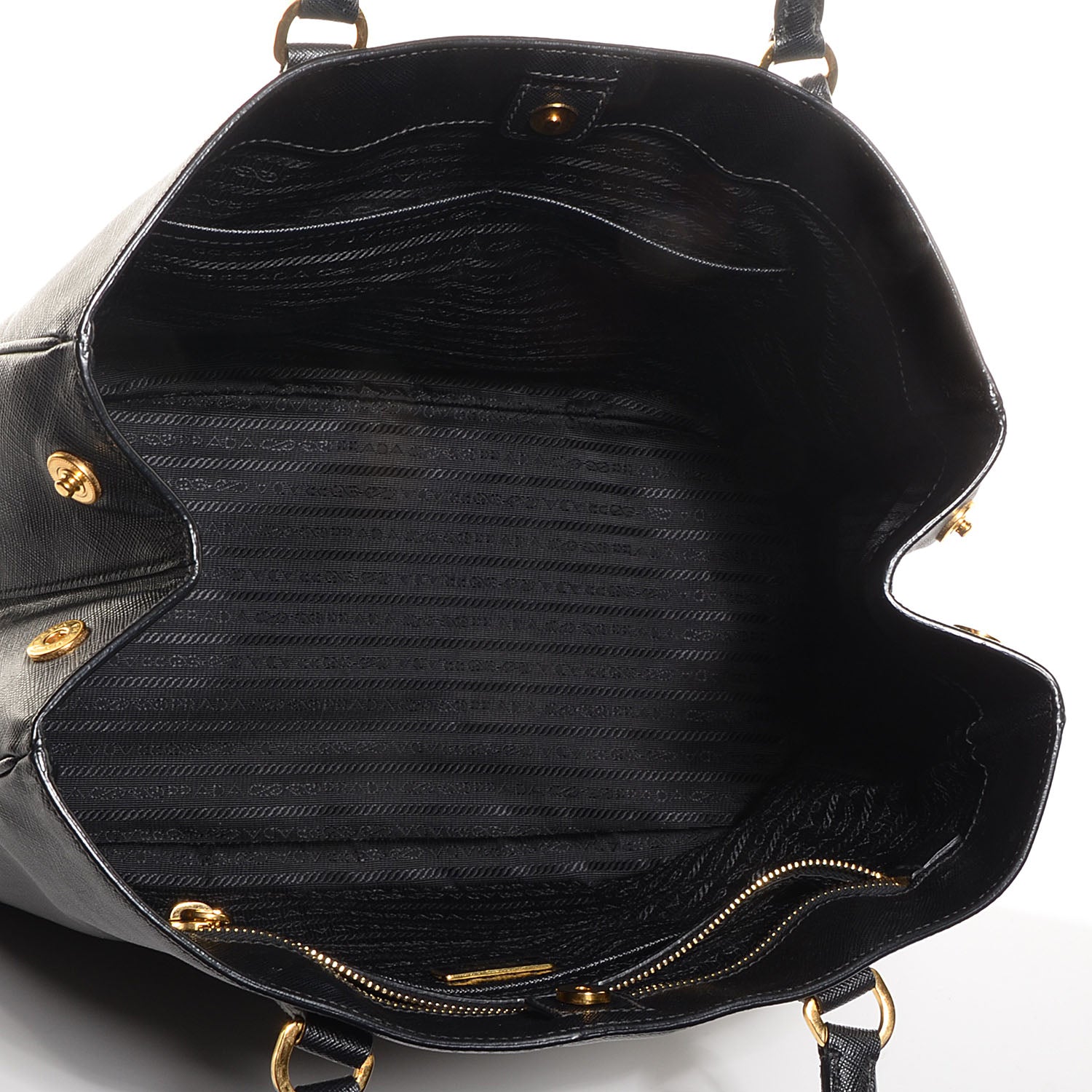 Prada Saffiano Lux Large Tote Nero Black 5 of 14