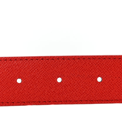 Louis Vuitton Monogram 30mm LV Initiales Reversible Belt 80 32 Coquelicot 6 of 10
