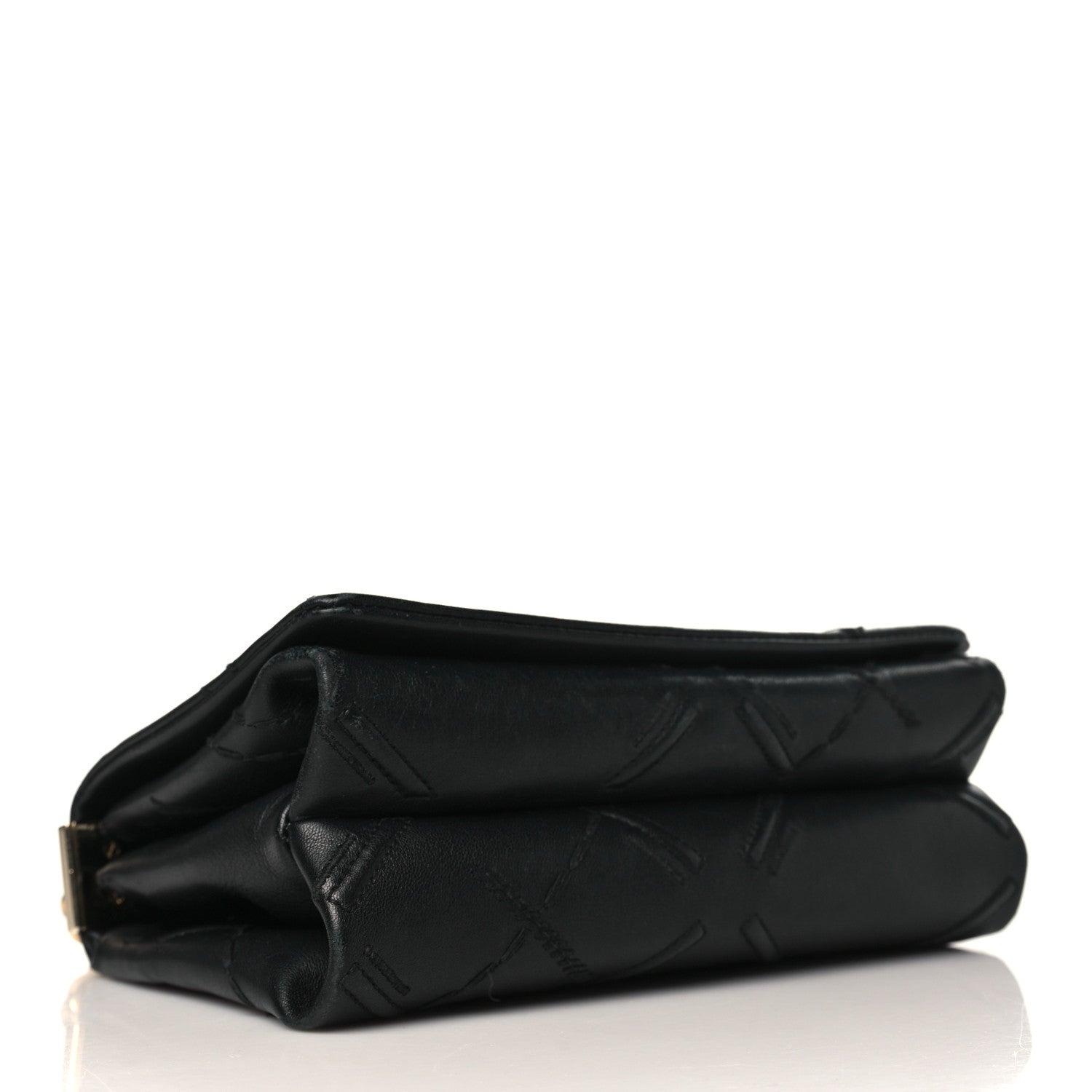 Versace Nappa Palazzo Quilted Shoulder Bag Black 4 of 8