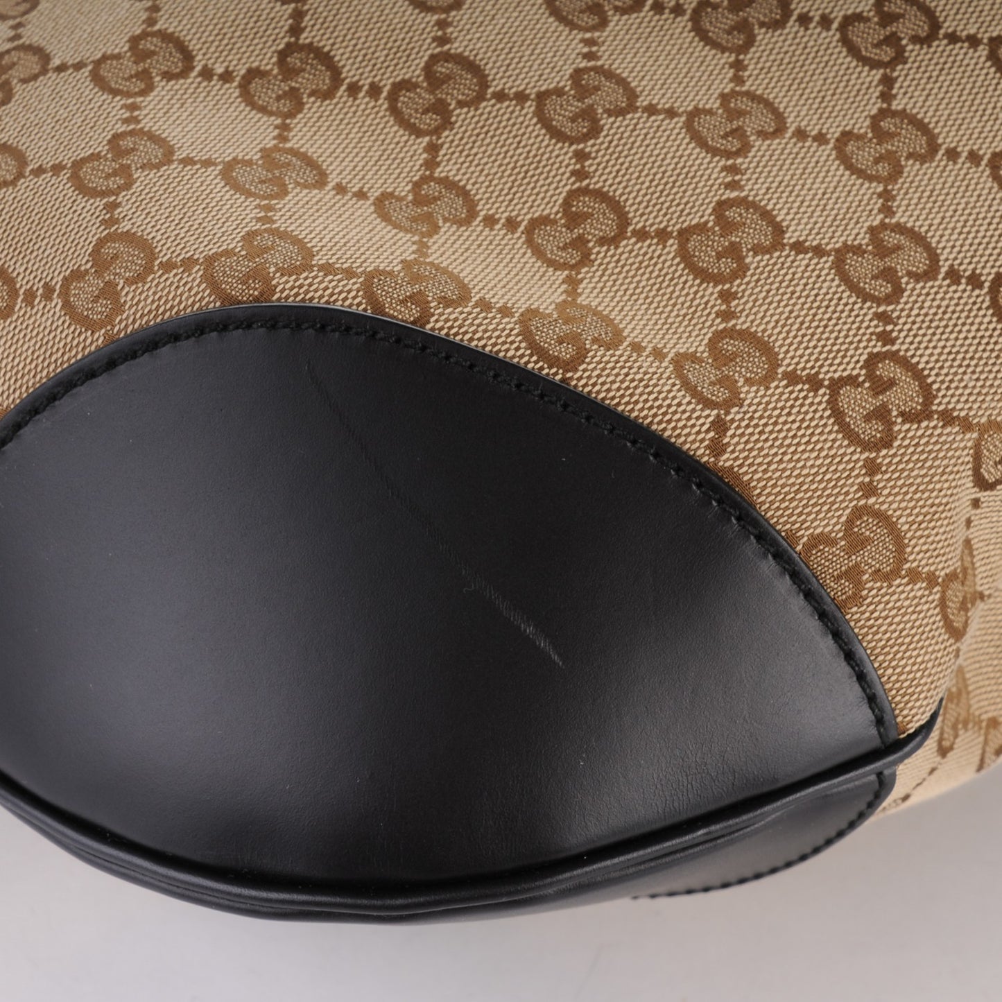 Monogram Medium Patti Stud Hobo Black
