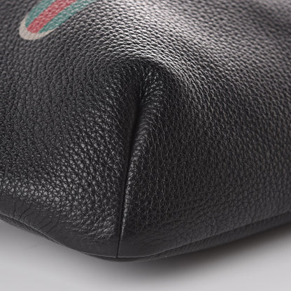 Gucci Grained Calfskin Logo Belt Bag Black 8 of 9