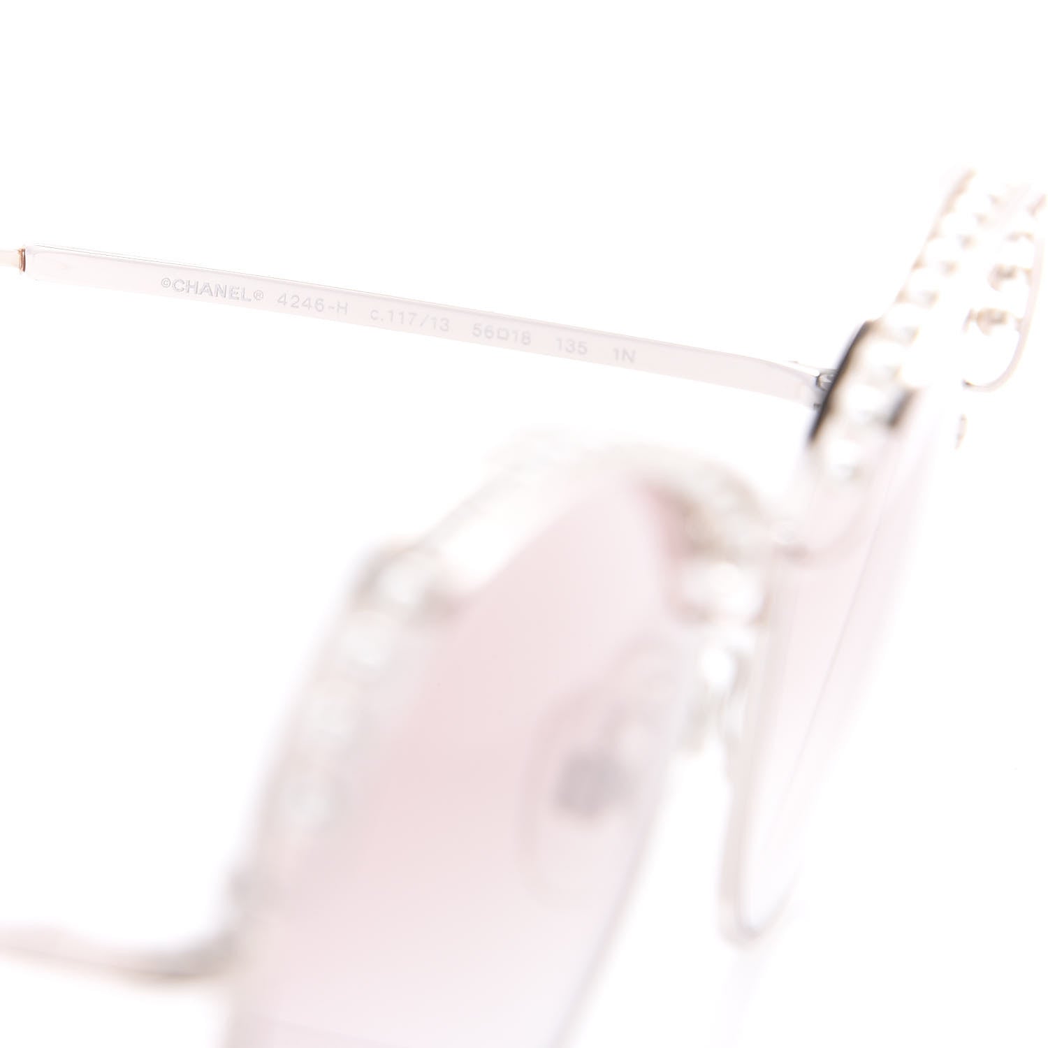 Chanel Pearl Sunglasses 4246-H Pink Gold 7 of 8