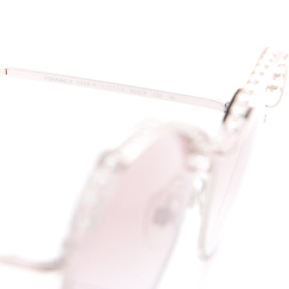 Chanel Pearl Sunglasses 4246-H Pink Gold 7 of 8