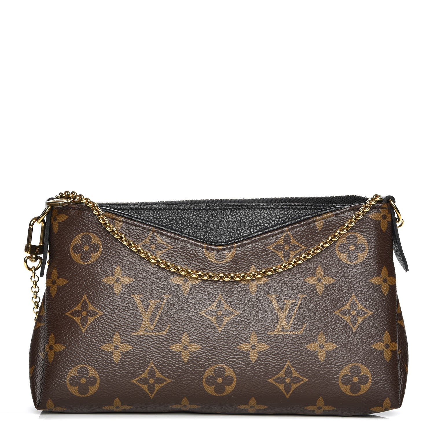 Louis Vuitton Monogram Pallas Clutch Black 1 of 7