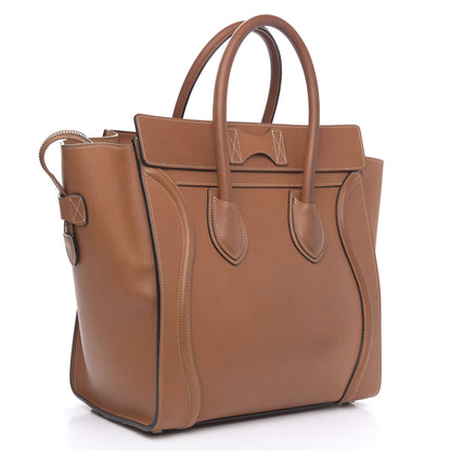 Celine Natural Calfskin Mini Luggage Tan 3 of 17