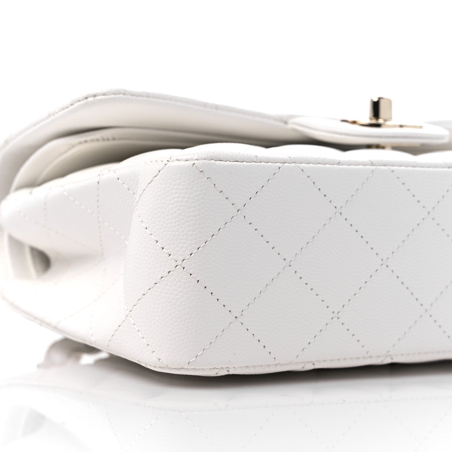Chanel Caviar Quilted Small Double Flap White 8 of 10
