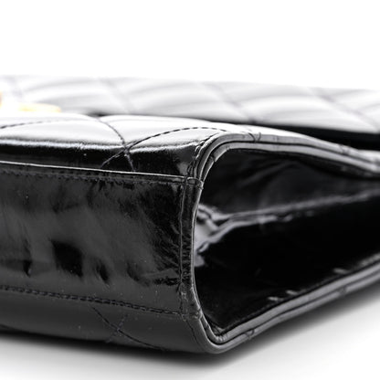 Chanel Patent Quilted Briefcase Laptop Bag Black 11 of 15