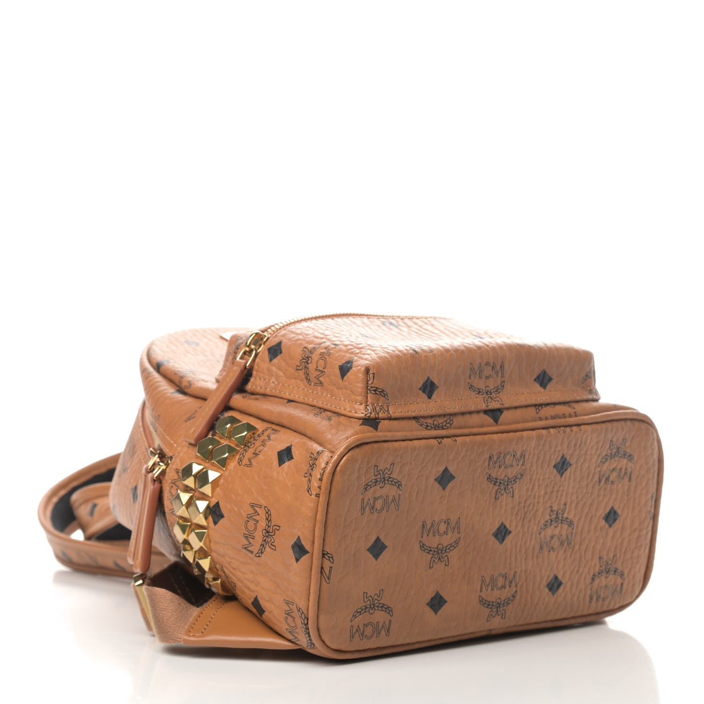 Visetos Side Stud Mini Stark Backpack Cognac